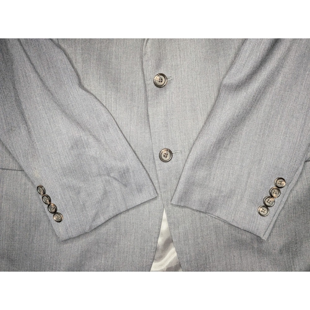 Lauren Ralph Lauren Grey Mens Size 44R 100% Wool Jacket Blazer Sport Coat - Picture 3 of 12